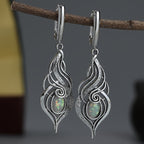 Delicate Blue Opal Drop Earrings
