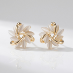 Classic Gold Petal Earrings