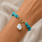 Turquoise Necklace Bracelet Set
