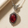 Victorian Crimson Gem Necklace