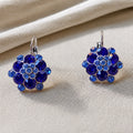 Floral Stud Silver Earrings