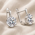 Vintage Zirconia Silver Earrings