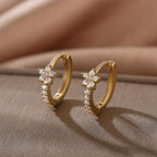Radiant Celestial Hoop Earrings