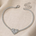 Fashionable Rhinestone Heart Bracelet
