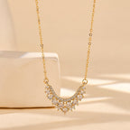 Radiant Zirconia Pendant Necklace