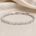 Elegant Geometric Zirconia Bracelet