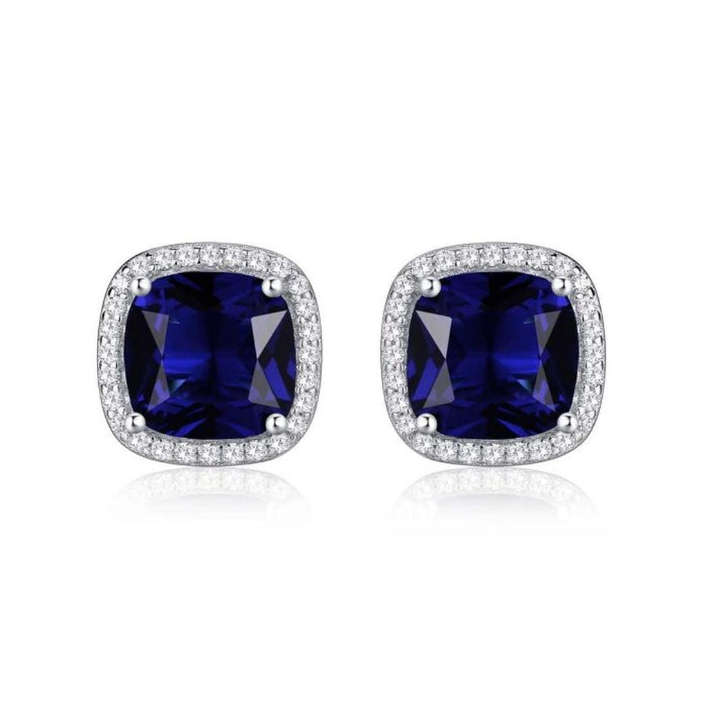 Saphir Square Stud Earrings