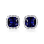 Saphir Square Stud Earrings