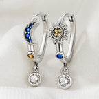 Opulent Sapphire Charm Earrings