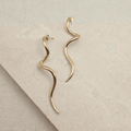 Everyday Gold Statement Swirl Earrings