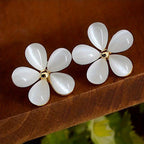 Pastel Flower Stud Earrings