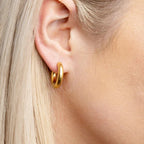 Golden Empress Hoops