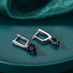 Noir Glam Drop Earrings