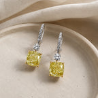 Dazzling Yellow Drop Earrings