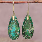 Trendy Chic Green Aesthetic Earrings