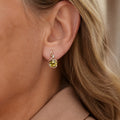 Radiant Yellow Rosegold Earrings