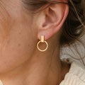 Sleek Round Stud Earrings