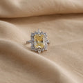 Majestic Yellow Sunburst Ring
