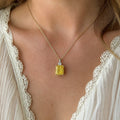 Ethereal Amber Pendant Necklace
