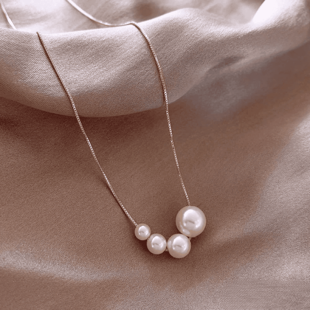 Unique Gold Freshwater Pearl Necklace