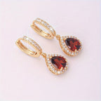 Exquisite Cubic Zirconia Drop Earrings