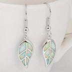 Minimalist Bohemian Leaf Inlays Earrings
