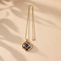 Sophisticated Crystal Charm Necklace