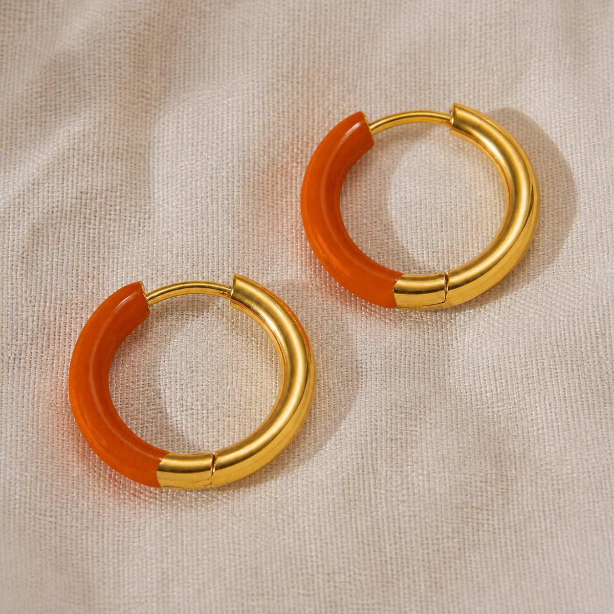 Happy Colorful Hoop Earrings