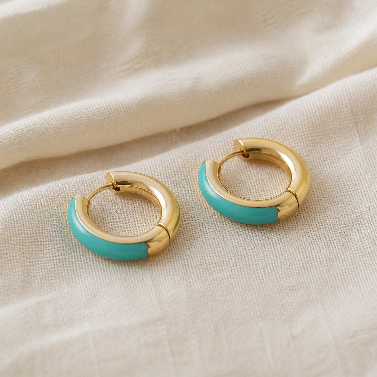 Happy Colorful Hoop Earrings