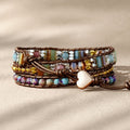Natural Stones Boho Wrap Bracelet