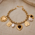 Opulent Sculptural Link Bracelet