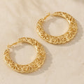 Radiant Hollow Floral Earrings