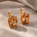 Radiant Oval Zirconia Earrings