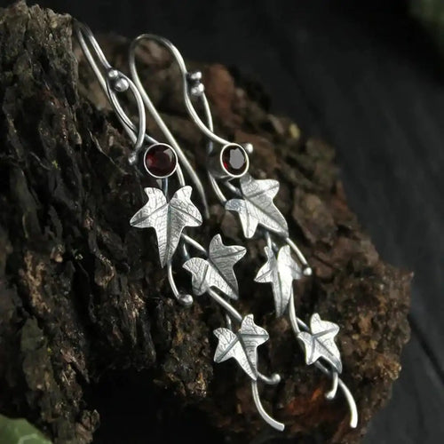 Antique Leaf Elf Earrings
