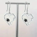 Paw Accent Drop Earrings