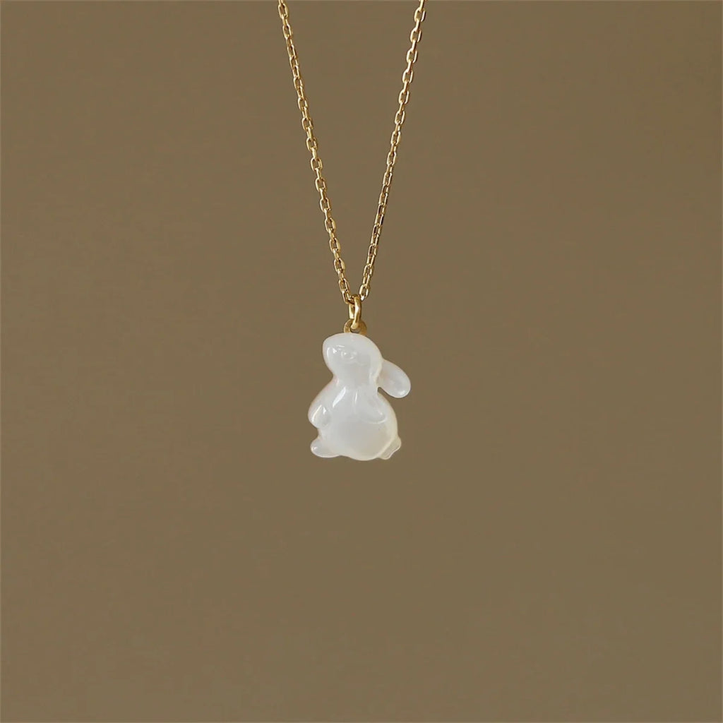 Artistic Rabbit Pendant Necklace