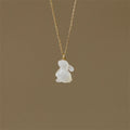 Artistic Rabbit Pendant Necklace