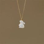 Artistic Rabbit Pendant Necklace