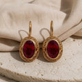 Scarlet Zircon Statement Earrings
