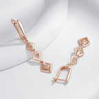 Sleek Square Link Earrings
