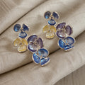 Timeless Crystal Sapphire Earrings