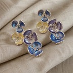 Timeless Crystal Sapphire Earrings