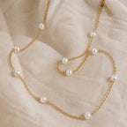 Timeless Gold Pearl Necklace