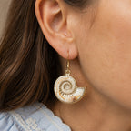 Twisted Shell Drop Earrings