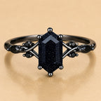 Dazzling Black Zirconia Ring