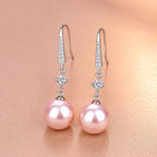 Exquisite Pink Pearl Earrings