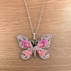 Radiant Butterfly Charm Necklace
