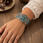 Graceful Turquoise Floral Bracelet