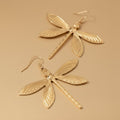 Radiant Dragonfly Drop Earrings