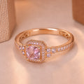 Lustrous Princess Zircon Ring
